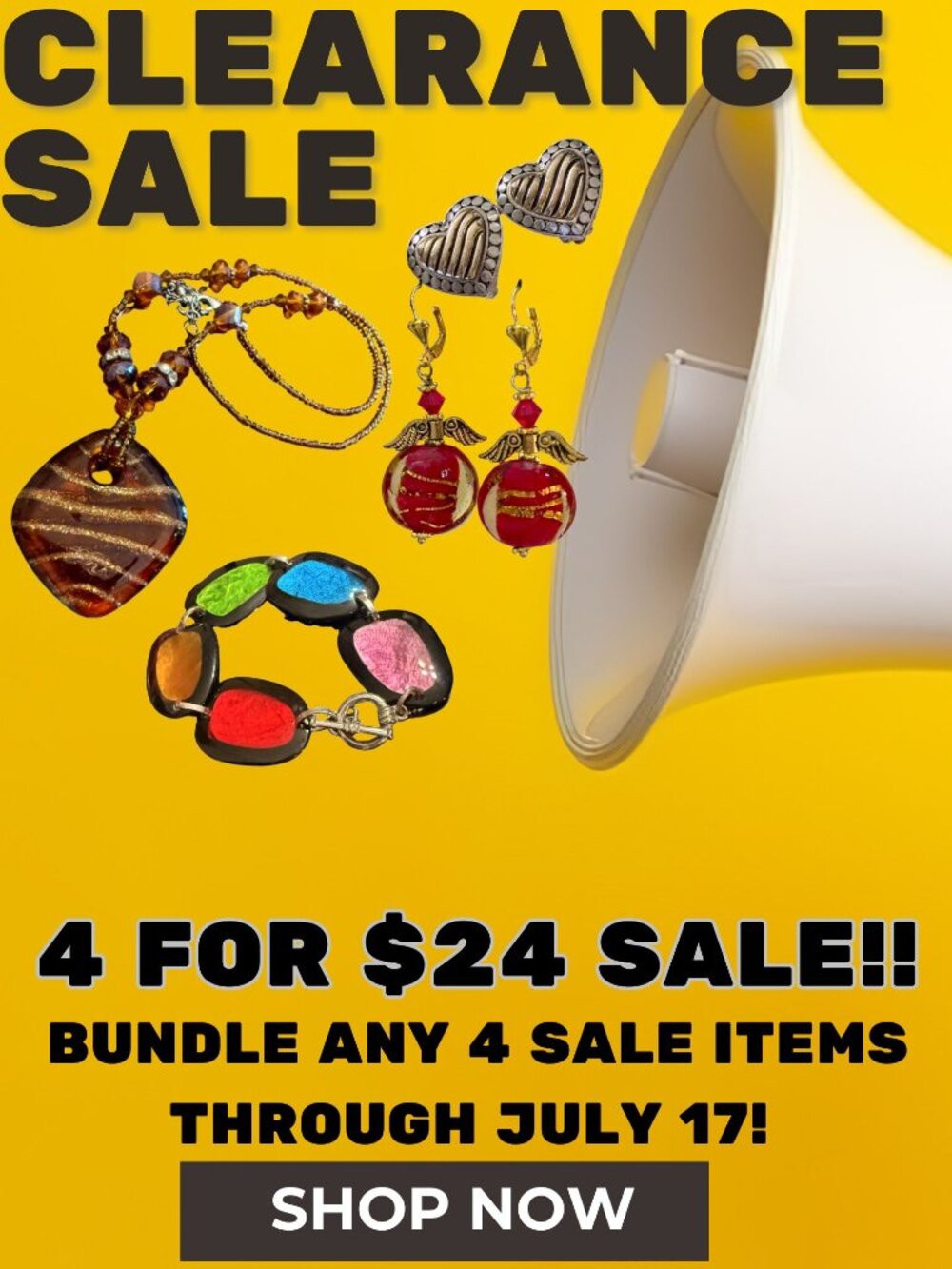 4 for $24 July Clearance Bundle SALE